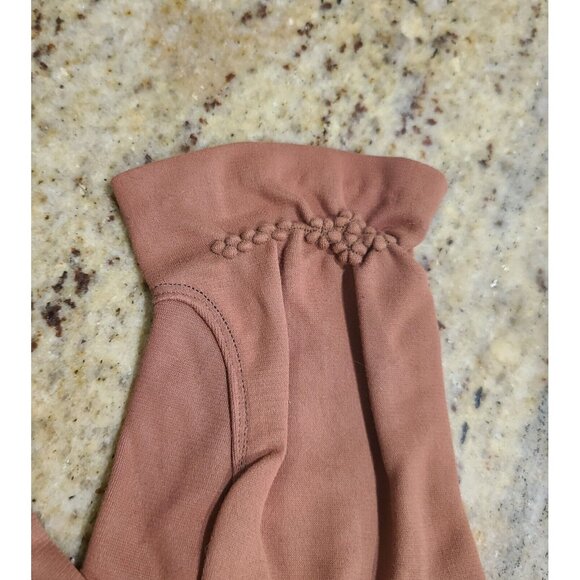 Vintage Size S/M Pink Stretch Nylon Formal 7.5" Gloves Cluster Bracelet Look - Picture 5 of 16